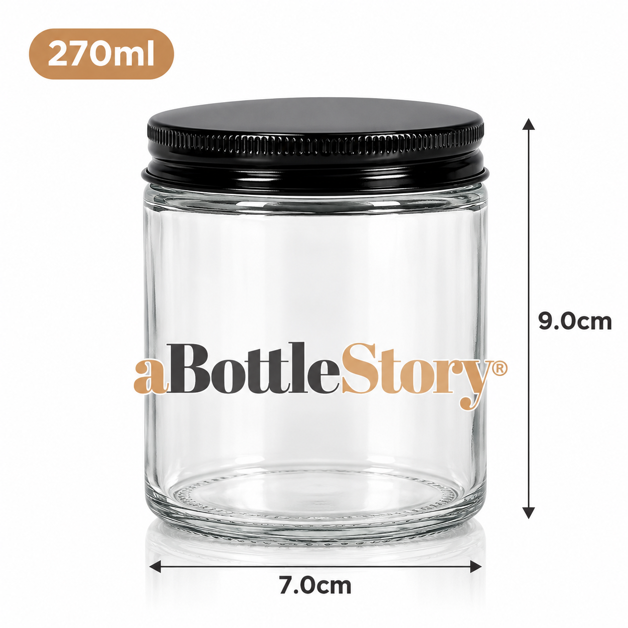 Minimalist aBottleStory Glass Jar