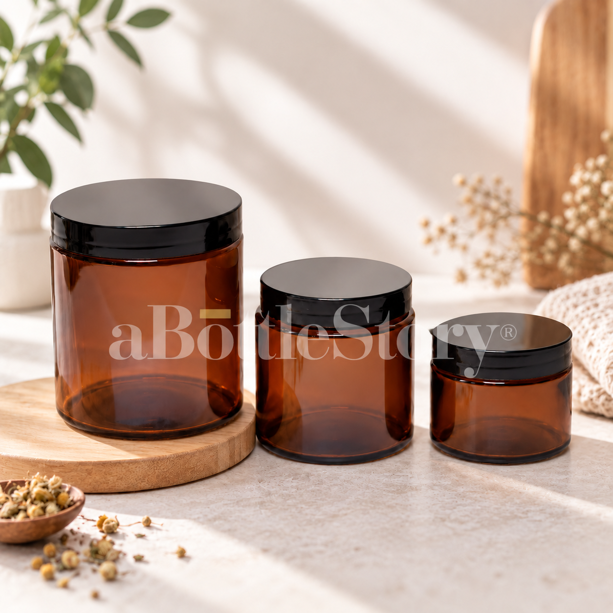 Amber Jar Trio with Watermark
