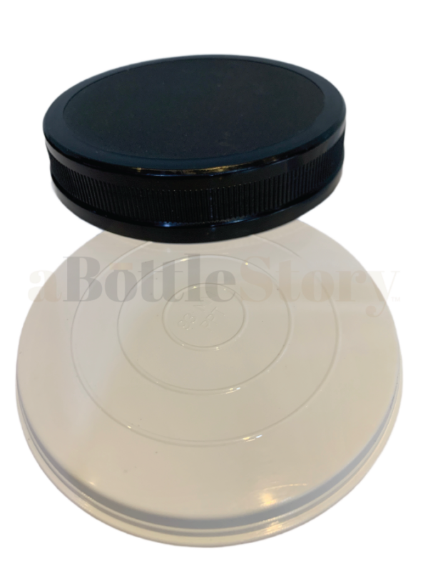 PET Square Plastic Jar Black Cap (1200ml) A Bottle Story