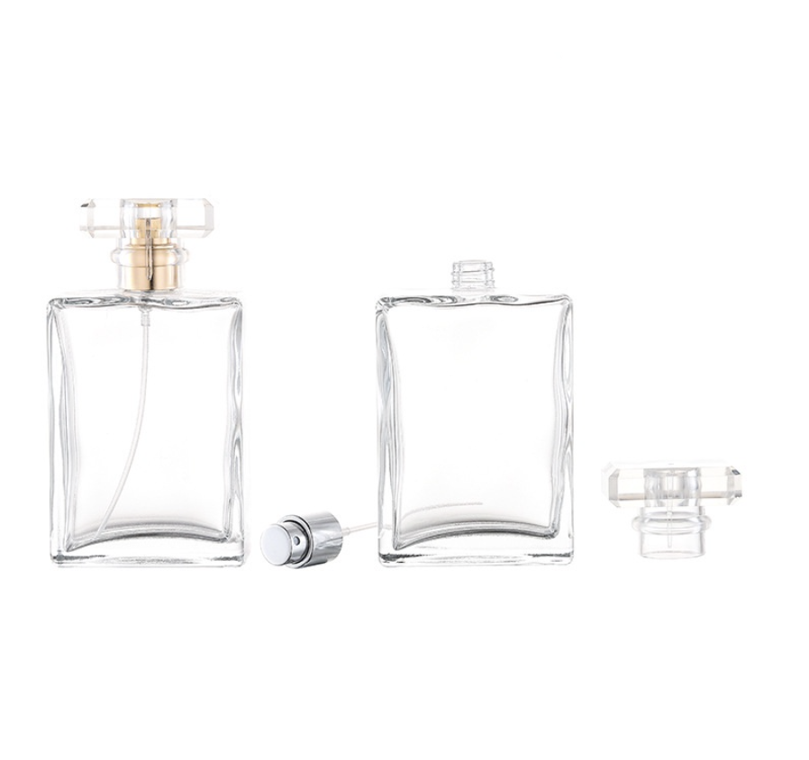 Perfume Bottle Premium Square Travel Size Perfume Glass Bottle A