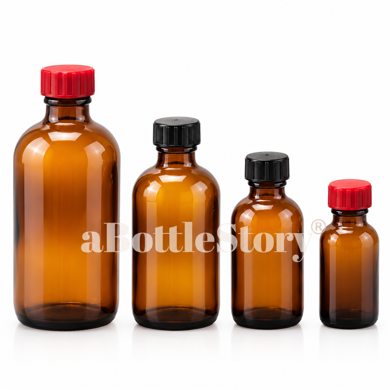 Amber Glass Bottle Collection