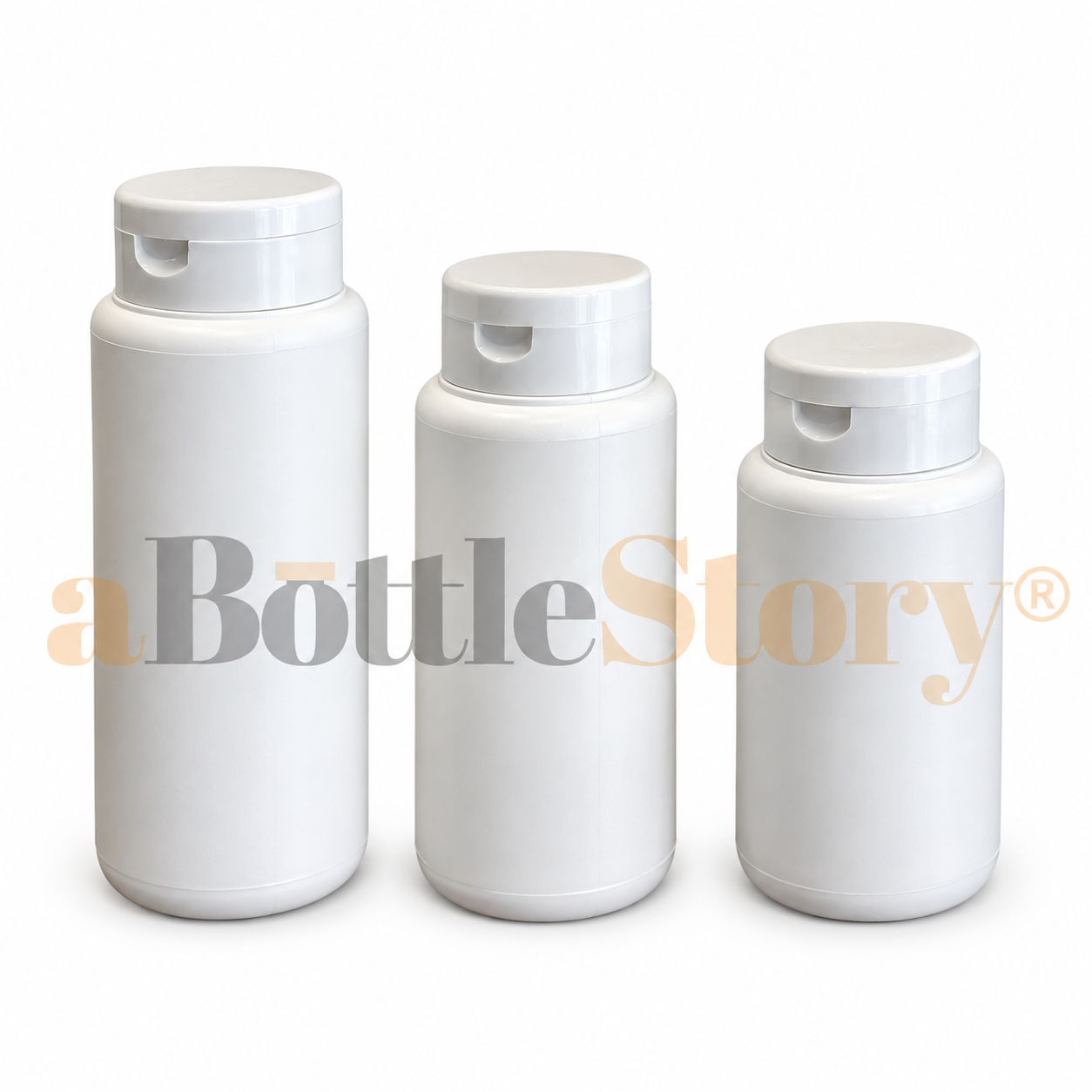 White Shaker Bottles on Display