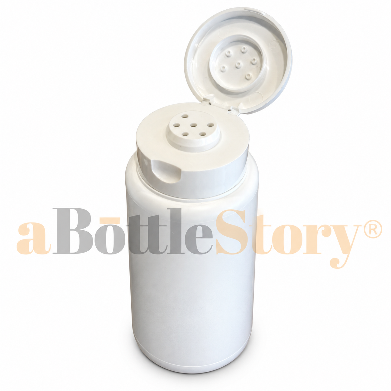 White Shaker Bottles on Display