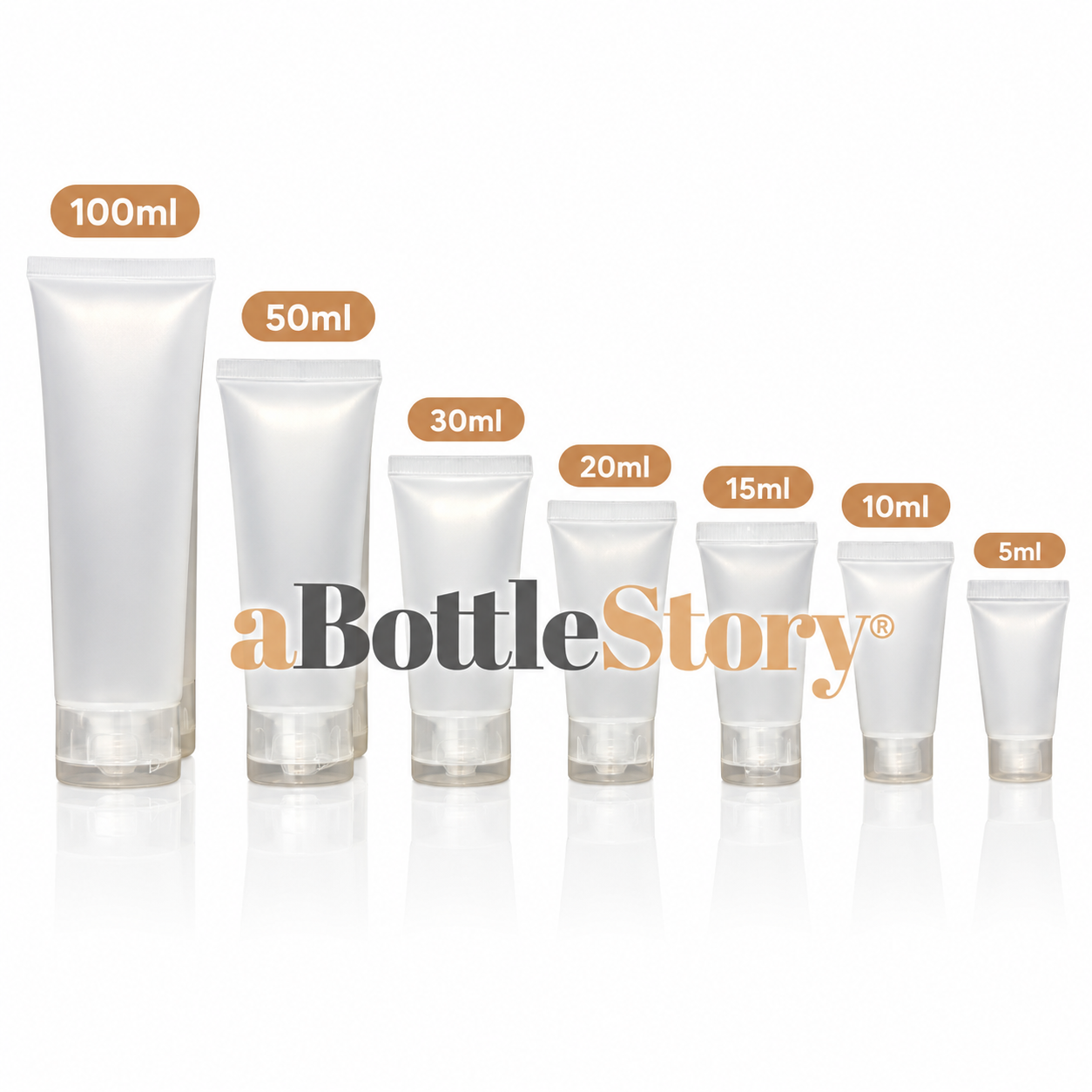 Frosted Tubes with aBottleStory Branding