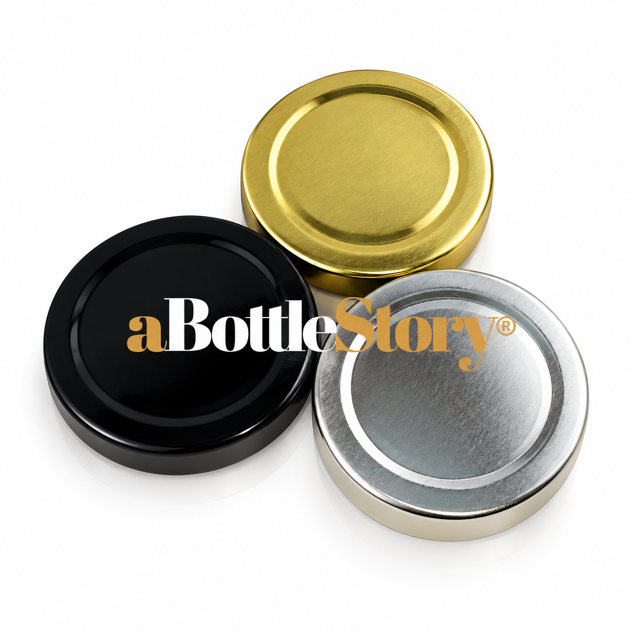Clear Glass Jar with Gold Lid