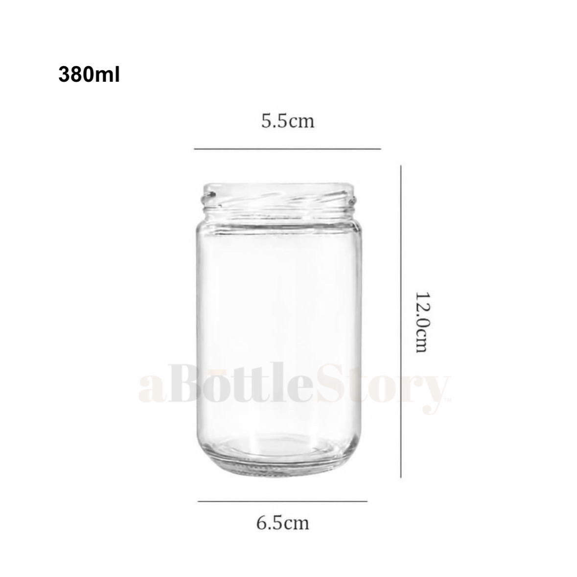 Size 380m Round Jar